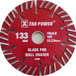 Wall Chase blade 133mm bore 222-23mm 15x4.0x10T pack of 5 blades for XPT 418 wall chaser Nipper-22