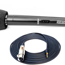 Media Mic PE-009 | Reporter Microphone | Interview Mic | Mobile Jack (3.5 mm) | Cable Length 5 Meter | Compatible only with Mobile-picture-23
