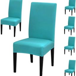 Polyester Plain 1 Seater Chair Cover-image-8