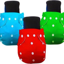 Newborn Nappy for Baby| Reusable Adjustable Pack of 3 Cloth Diaper+3 Insert Pads-image-76