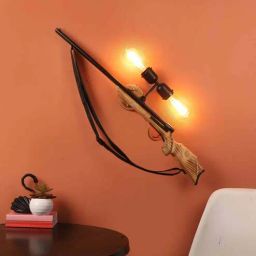 eliante by jainsons lights Rifle Novelty Wall Light (Black & Natural Finish)-picture-15