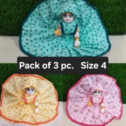 laddu gopal summer cotton drees [size4] Dress-12