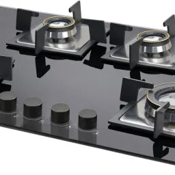 4 Burner Glass Hob | Double Ring Forged Brass Burner Auto Ignition Glass Automatic Hob-image-43
