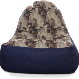 XXL Urban Design Denim Canvas Camouflage Printed Lounger Bean Bag With Bean Filling-image-99