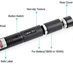 RCHENTERPRISE Laser light Green Laser Pointer With High Beam , 2 Batteries Include , Box Pack image 4