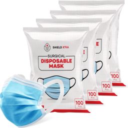 3 Ply -Surgical Face Mask Pouch with Soft Fabric Earloop and built in Nose Pin SX-3PLY-SF Surgical Mask With Melt Blown Fabric Layer-14
