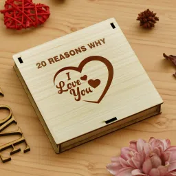 20 Reasons Why I Love You Message Gift Box Greeting Card Greeting Card-13