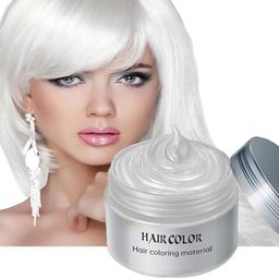 florero One-time Hair Color Temporary Color Hair Wax for Perfect , White-picture-11