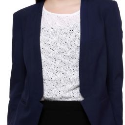Women Solid Single Breasted Casual Blazer-image-69