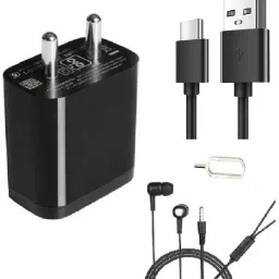 Wall Charger Accessory Combo for Xiaomi Redmi 9 Prime,Redmi 8A Dual, Redmi 8, Redmi 8A, Redmi Note 7 Pro, Redmi note 7 S, Mi A3 Mi Fast Charger Original Adapter Like Wall Charger Cable, Mobile Power Adapter, Fast Charger, Android Smartphone Charger,Travel Charger With 1 Meter TYPE- C USB Cable Charging Cable Data Transfer Cable-3