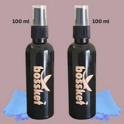 Bossket Pack of 2 Eyeglass Cleaner Sprays(120 ml)+2 Microfiber Clothes,for Laptop,CameraLens Cleaner-28