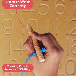 plus shine Educational Learning toys 1-20 Counting Learning Practice Slate Tracing Puzzle image 5