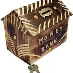 Saving Box Piggy Bank Wooden Kids Money Bank-image-29