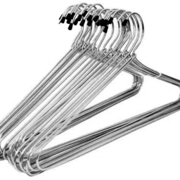 Chrome Finish Silver Steel Hangers Steel Saree Pack of 24 Hangers ForSaree-image-63