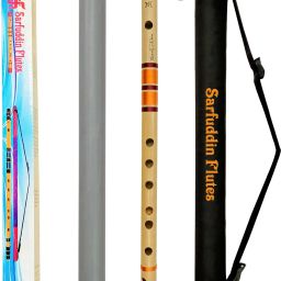 B Natural Base Bansuri 21 inches Premium Quality Bamboo Flute-image-14