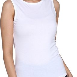 ap'pulse Women Solid Round Neck Pure Cotton White T-Shirt-picture-49