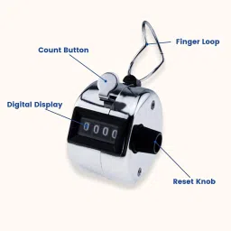 fashion appearance Digit Number Lap Counter Manual Mechanical Clicker with Finger Ring Digital Tally Counter image 3