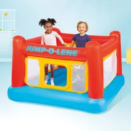 Inflatable Original Playhouse, (IND*57) Playground With Free Pump Inflatable Hoppers & Bouncer-17