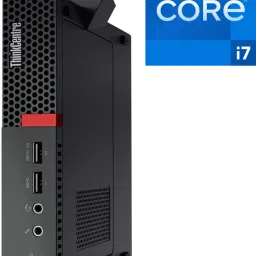 NCS Core™ i7-6700 [8MB Cache, Up to 4.00 GHz] - Micro CPU [OIR] Intel Core i7 (6th Generation) - Lenovo Mini PC (32 GB RAM/Intel UHD 530 Graphics/1 TB SSD Capacity/Windows 11 Pro) Mid Tower with MS Office-1