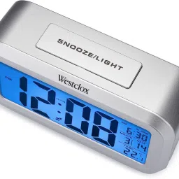 Digital White Clock-9