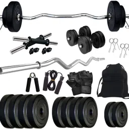 20 kg Weight with 3Ft Curl Rod and Accessories Home Gym Combo-image-83