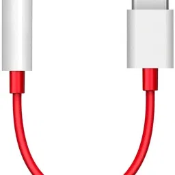 ZENIFY Red Type C to 3.5mm Splitter Audio Jack Converter Adapter Only For One-plus Phone Converter-13