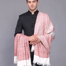 WEAVERS VILLA Polyester Wool Blend Woven Men Shawl-image-49