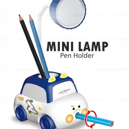 Rechargeable 360° Foldable Toy Car Design Table Lamp With Sharpner Kids Study 3 hrs Lantern Emergency Light-21