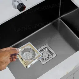 Kitchen Sink Stainless Steel Push Down Strainer-image-71