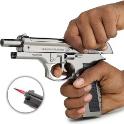 adorrobella 608 heavy gun shaped cigratte lighter with barell pull back system myfirstdot Pocket Lighter image 5