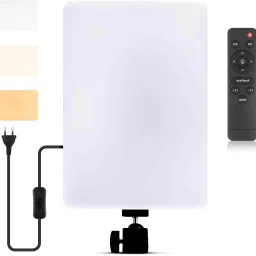 Huntindia Selfie 11Inch Dimmable LED Camera Light Panel Plug Cable Photography Video Light Flash-image-67