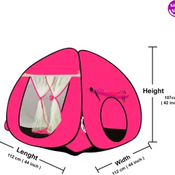 nm creation Multi Purpose Foldable Delightful Patterns Popup Kids Play Tent House image 4