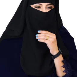 Solid Chiffon Women Black Fancy Scarf-image-16