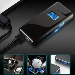 imad LCD display Plasma usb double arc cigarette lighter AL-619 Cigarette Lighter image 5
