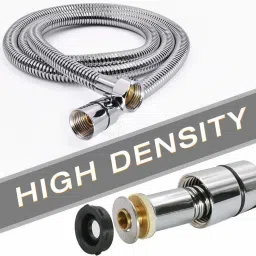 prestige 5-Function Aris ABS Hand Shower with 1.5 Meter Flexible Tube and Wall Hook Handheld image 3
