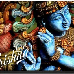 Anweshas Printed on 3M Vinyl, Premium Quality, HD, UV Printed, Laminated, Bubble Free, Scratchproof, Washable, Easy to Install Laptop Skin/Sticker/Vinyl/Cover for 13.1, 13.3, 14.1, 14.4, 15.1, 15.6 inches (Lord Krishna Flute) vinyl Laptop Decal 15.6-52