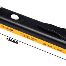 qualigen Continuity Tester Electric Tape with Voltage Tester (2) Battery And Wire Tape.to check all Cables Cords & Wires Analog Multi meter (Black 4000 Counts)New Arrival With Buzzer + Led Flash Light Volt Alert 1AC-D 90-1000 VAC Voltage Tester Voltage Meter Non Contact Electric Voltage Power Detector Electrical Testing Pen Tester Multi meter Induction Test Pencil Analog Voltage Tester Digital Voltage Tester(Pack of 3) Analog Voltage Tester image 2