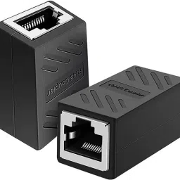 RAREGEAR RJ45 Coupler Ethernet Coupler Cat7, Cat6 Cat5e RJ45 8P8C LAN Coupler (Pack of 2) Lan Adapter-41
