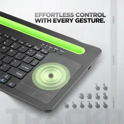 Acer SwiftConnect Rechargeable Keyboard with Cradle & Touchpad Wireless, Bluetooth Standard Multi-device Keyboard Compatible with Mac, Laptop, Desktop, Tablet image 2