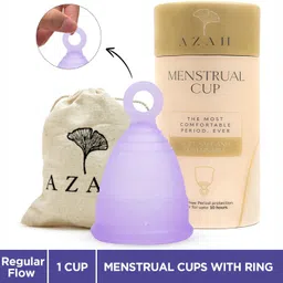 azah Medium Reusable Menstrual Cup Medium Regular Flow Reusable with Ring Menstrual Cup-picture-21