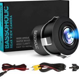 BASSOHOLIC Fisheye Lens AHD 720P Car Reverse Parking Camera 120° Wide Angle In-car Camera System-1