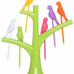 Disposable Plastic Fruit Fork-25