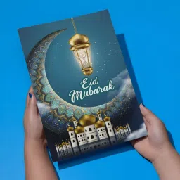 Eid Mubarak A4 Size 8.3x11.7 inch for Festive Wishes Envelope & Greeting Card-image-68