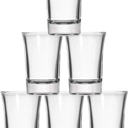 (Pack of 6) Premium Vodka Glass | 40 ML | Whisky Liqueur Mini Shot Glasses for Tequila | Glass Set Shot Glass-picture-3