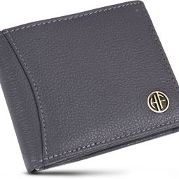 Men Casual, Formal, Evening/Party, Travel, Trendy Grey Genuine Leather RFIDWallet - Mini-image-43