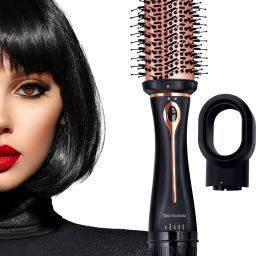 MakeMeeBold 3 in 1 Hot Air Brush for Women Hair Styler Brush 3-in-1 | Blow Dryer, Volumizer & Straightener Tool Hair Straightener Brush-image-77