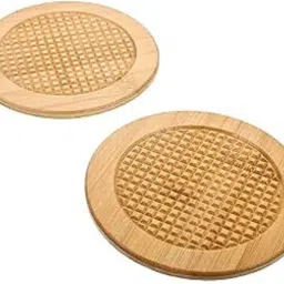 Eco-Friendly Bamboo Wooden Coasters for Home Heat Pad for Kitchen Wooden Trivet Set for Hot Plates Heat Resistant Trivet Set Trivet-4