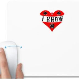 UDNAG White Mousepad 'Couple | Mrs. i know' for Computer / PC / Laptop [230 x 200 x 5mm] Non Slip Base Mousepad-image-85
