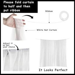 party midlinkerz Printed Tent Romantic Canopy Decoration kit With White Net and Led Light Balloon image 4