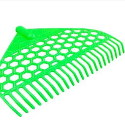 Replaceable Plastic Garden Rake|Leaf Rake|Lawn Rake 22 Teeth-Without Stick Garden Pick-image-25